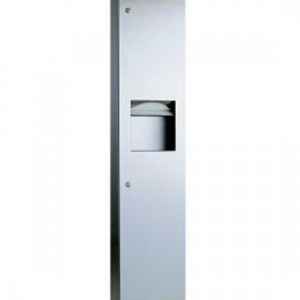 Semi-Recessed Paper Towel Dispenser/Waste Receptacle