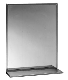 Series Channel-Framed Mirror/Shelf Combination